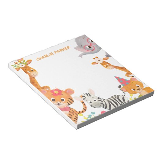 Dschungeltiere Notizblock (angewinkelt)