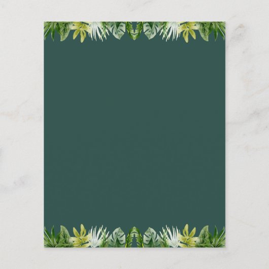 Dschungeltiere wilde eine Baby-Dusche Einladung (Rückseite)