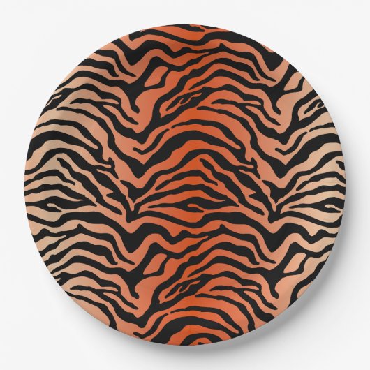 Dschungeltiger Pappteller (Vorderseite)