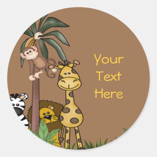 DschungelUmschlag Aufkleber und Stickers (Vorderseite)