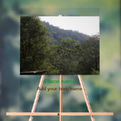 Dschungelwald Maultierweg Platz Acrylschild (Neutral)