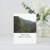 Dschungelwald Maultierweg Platz Postkarte (Stehend Vorderseite)