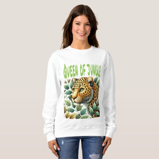 Dschungelweibchen-Sweatshirt Sweatshirt (Vorne ganz)