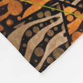 Dschungelzebra-Tiger-Monogramm Fleecedecke (Ecke)