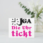 DschunggesellschaftErgebnis / hochzeit Postkarte (Stehend Vorderseite)