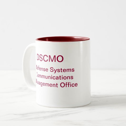 DSCMO Farbforscher-Tasse Zweifarbige Tasse (Vorderseite Links)