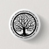 DSCUMC CSRW Round Button - Weiß (Vorderseite)