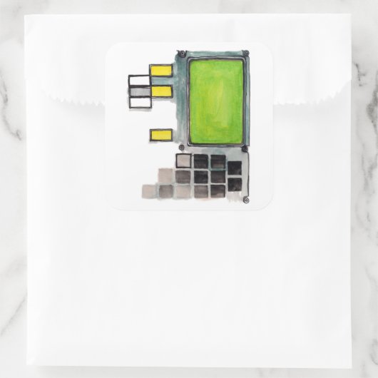 DSKY Apollo Guidance Computer Sticker (Tasche)