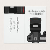 DSLR-Fotografie Visitenkarten (Außenseite Aufgefaltet)