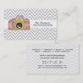 DSLR Kamera-Zickzack Fotograf-Geschäfts-Karten Visitenkarte (Vorne/Hinten)