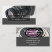 DSLR-Kameraobjektiv für Fotografen Videographen B Visitenkarte (Vorne/Hinten)