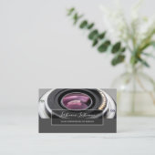 DSLR-Kameraobjektiv für Fotografen Videographen B Visitenkarte (Stehend Vorderseite)