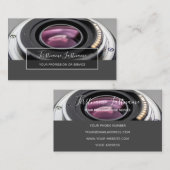 DSLR-Kameraobjektiv für Fotografen Videographen B Visitenkarte (Vorne/Hinten)