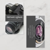 DSLR-Kameraobjektiv für Fotografen Videographen Visitenkarte (Vorne/Hinten)