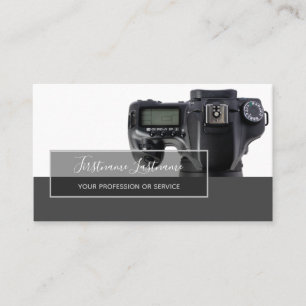 DSLR-Kameraobjektiv für Fotografen Videographen Visitenkarte