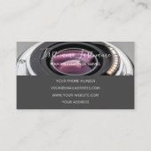 DSLR-Kameraobjektiv für Fotografen Videographen Visitenkarte (Rückseite)