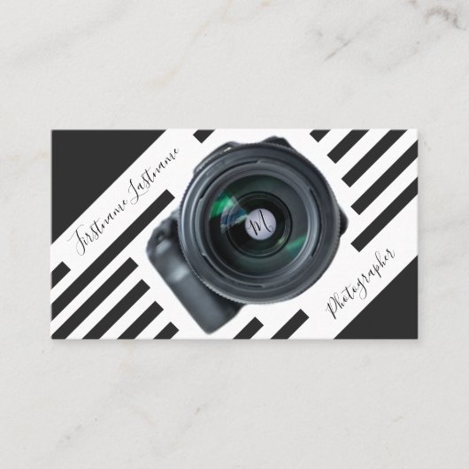 DSLR-Kameraobjektive für Fotografen, Videographen Visitenkarte (Vorderseite)