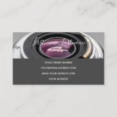 DSLR-Kameraobjektive für Fotografen, Videographen Visitenkarte (Rückseite)