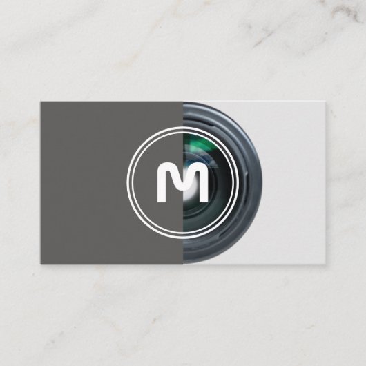 DSLR-Kameraobjektive für Fotografen, Videographen Visitenkarte (Vorderseite)