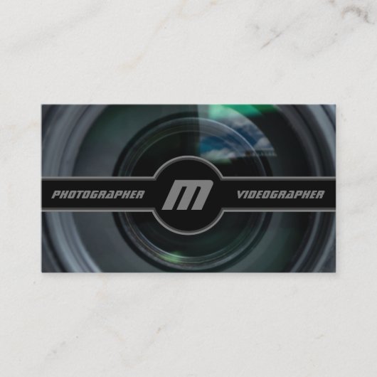 DSLR-Kameraobjektive für Fotografen, Videographen Visitenkarte (Vorderseite)