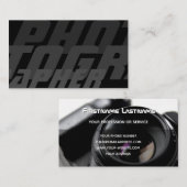 DSLR-Kameraobjektive für Fotografen, Videographen Visitenkarte (Vorne/Hinten)