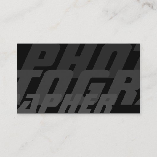 DSLR-Kameraobjektive für Fotografen, Videographen Visitenkarte (Vorderseite)