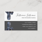 DSLR-Kameras für Fotografen und Videographen Visitenkarte (Rückseite)