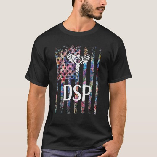 DSP American Flag | Direkter Support Beruflich DS T-Shirt (Vorderseite)