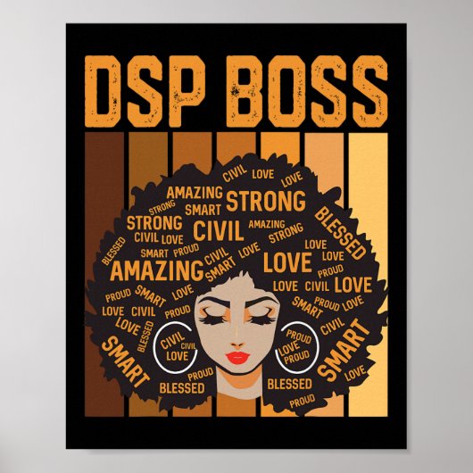 Dsp Boss Mächtiger Schwarzer Monat Schwarzer Stolz Poster (Vorne)