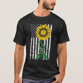 DSP Nurse Vintag American Flag Niedlichen DSP Hipp T-Shirt