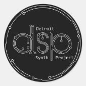 DSP-Sticker Runder Aufkleber (Vorderseite)