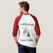 DSSV männliches Rot T-Shirt (Schwarz voll)