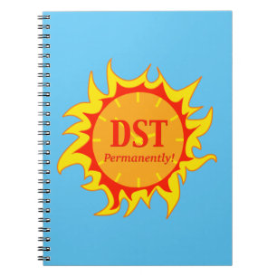 DST dauerhaft - Sommerzeit Notizblock