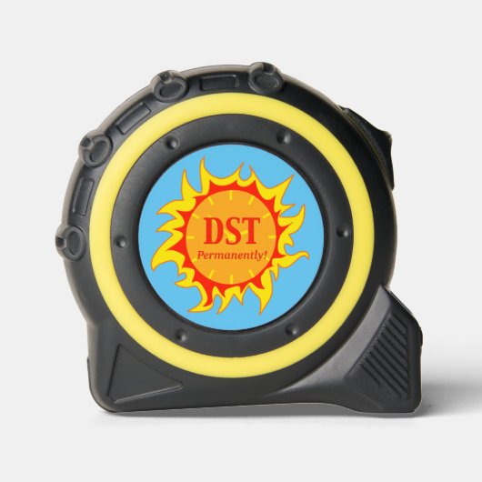DST-Einsparungen bei Dauerbetrieb Maßband (Vorderseite)