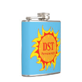 DST permanent - Sommerzeit Flachmann (Rechts)