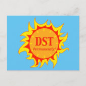 DST permanent - Sommerzeit Postkarte (Vorderseite)