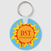 DST permanent - Sommerzeit Schlüsselanhänger (Vorderseite)
