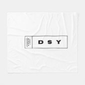 DSY LOGO EINS FLEECEDECKE (Vorderseite (Horizontal))