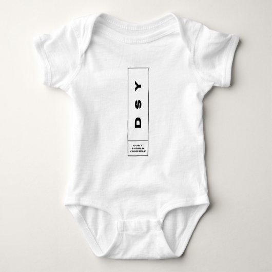 DSY LOGO ONE Baby Strampler (Vorderseite)