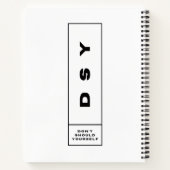 DSY LOGO ONE NOTIZBLOCK (Rückseite)