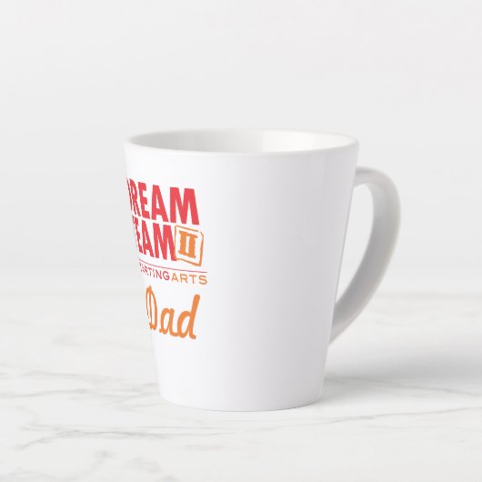 DT2 dad - Latte Tasse (Rechte Ecke)