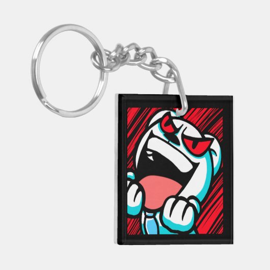 DT emoji gaming gg Schlüsselanhänger (Vorderseite links)