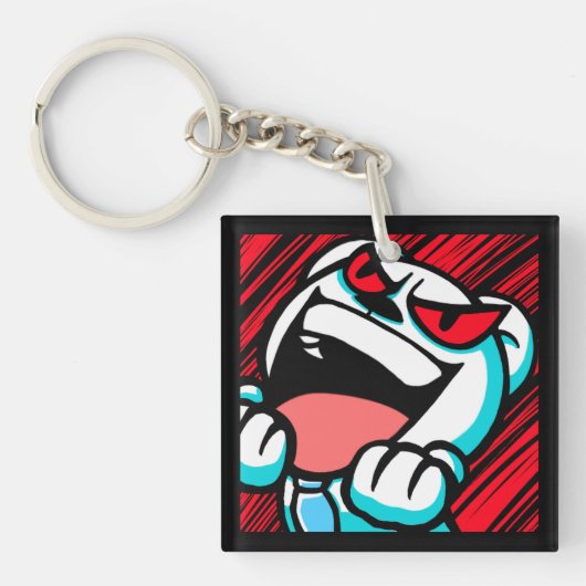 DT emoji gaming gg Schlüsselanhänger (Vorderseite)