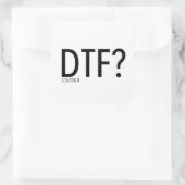 DTF-Aufkleber Quadratischer Aufkleber (Tasche)