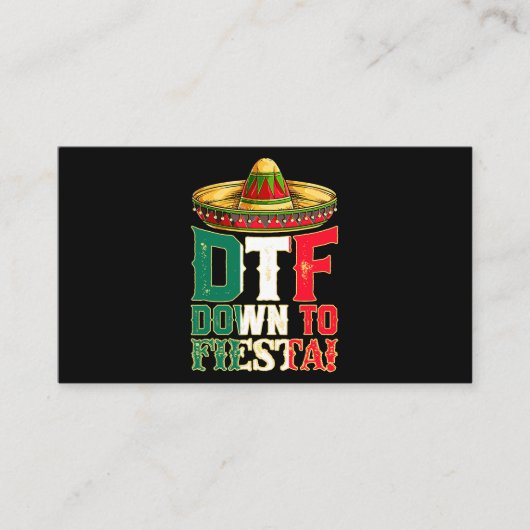 DTF bis Fiesta Mexiko Cinco de Mayo Men Mexica Visitenkarte (Vorderseite)