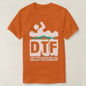 DTF bis zum Float - Funny Canoe River Rafting T-Shirt (Design vorne)