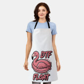 Dtf Down to Floating Funny Summer Flammingingo Bir Schürze (Getragen)