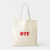 DTF SHOPPER TOTE BAG REUSABLE TRAGETASCHE (Rückseite)