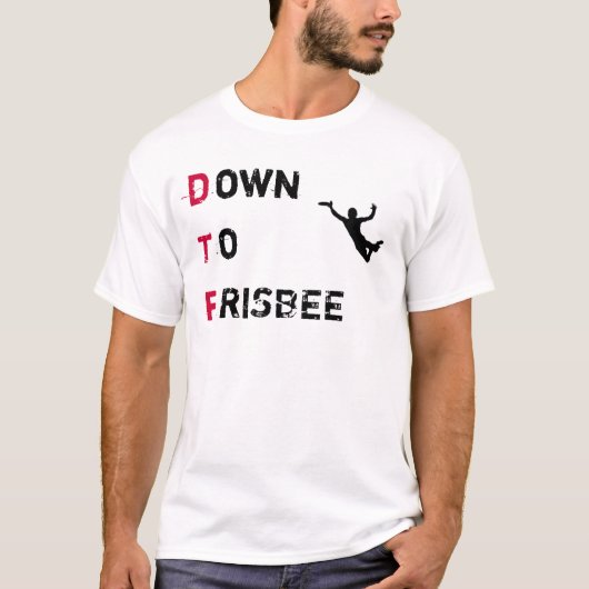 DTF (unten zum Frisbee) entscheidendes Shirt (Vorderseite)