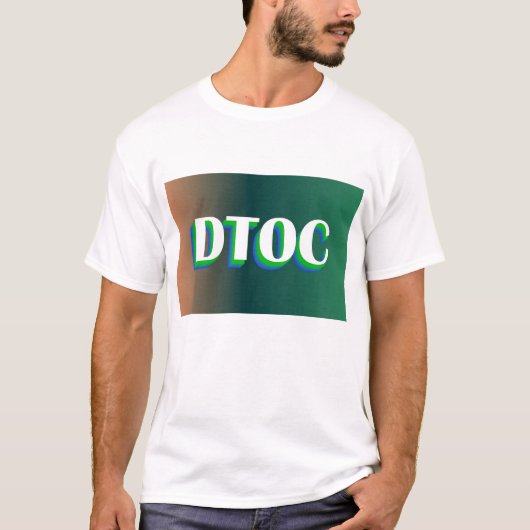DTOC Fett Tech-Logo - Modernes Geschäftsmodell T-Shirt (Vorderseite)